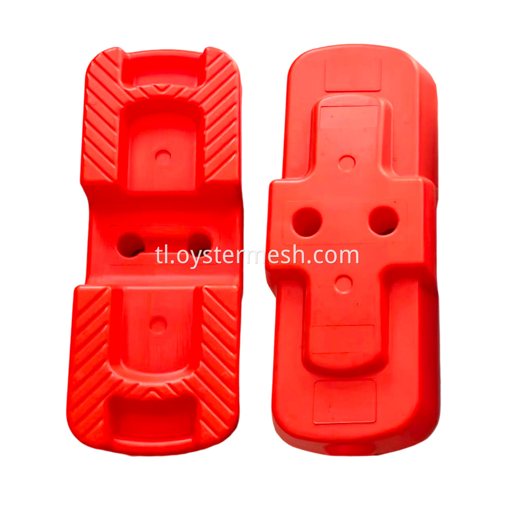 Red Temporary fence base